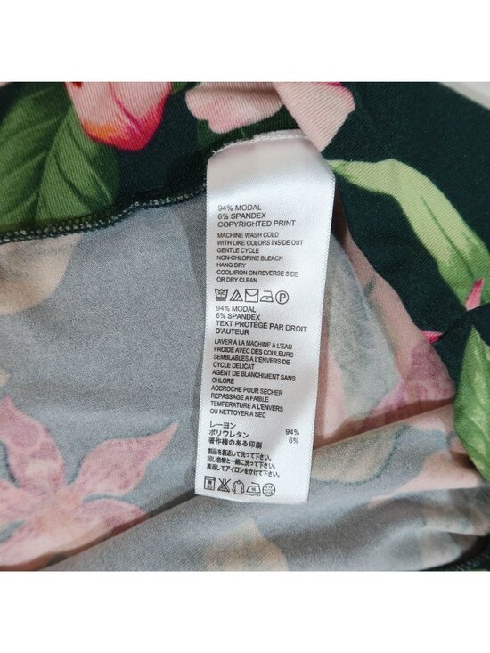 TOMMY BAHAMA Le Tigre Orchid Floral A-Line Pull On Jersey Knit Maxi Skirt Size L - Picture 5 of 5